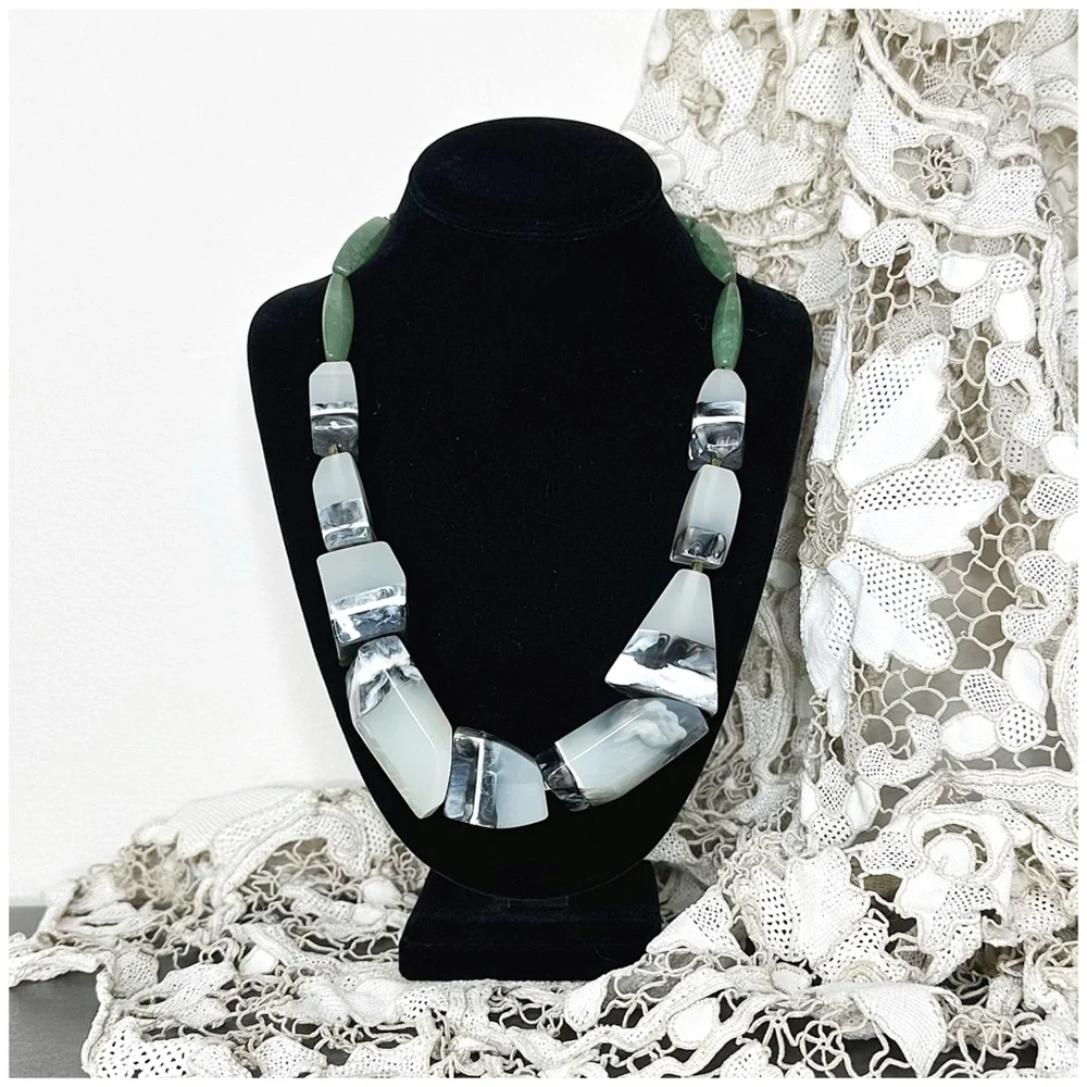 Anthro “Polished Bedrock Necklace” - Picture 1 of 11
